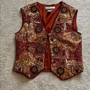 Beaded vest. Women’s size 12